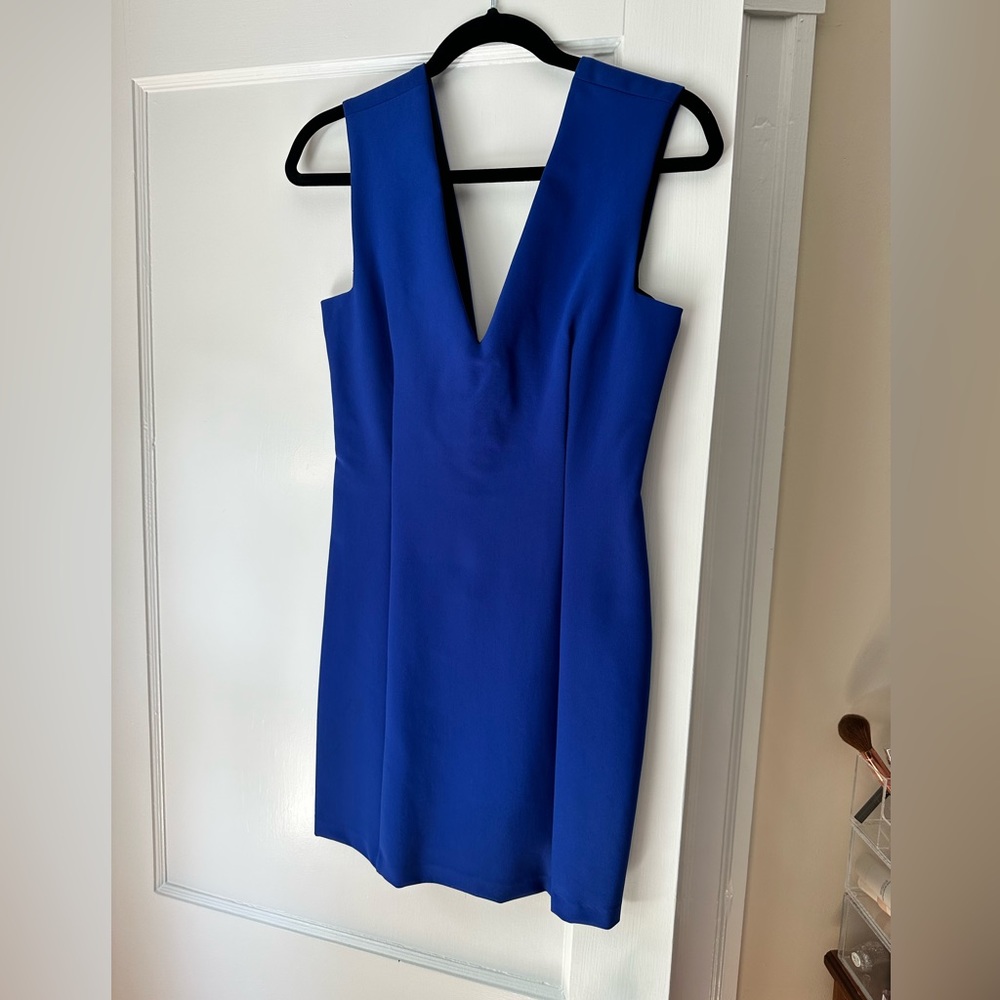 Zara deep v dress